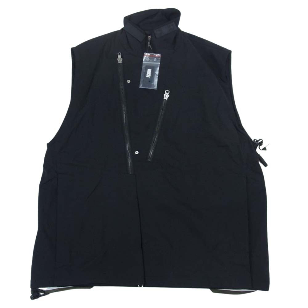 アクロニウム V68-M Nylon Strech Rider Vest ナイロン ストレッチ ライダー ベスト ブラック ブラック系 XL【新古品】【未使用】【中古】