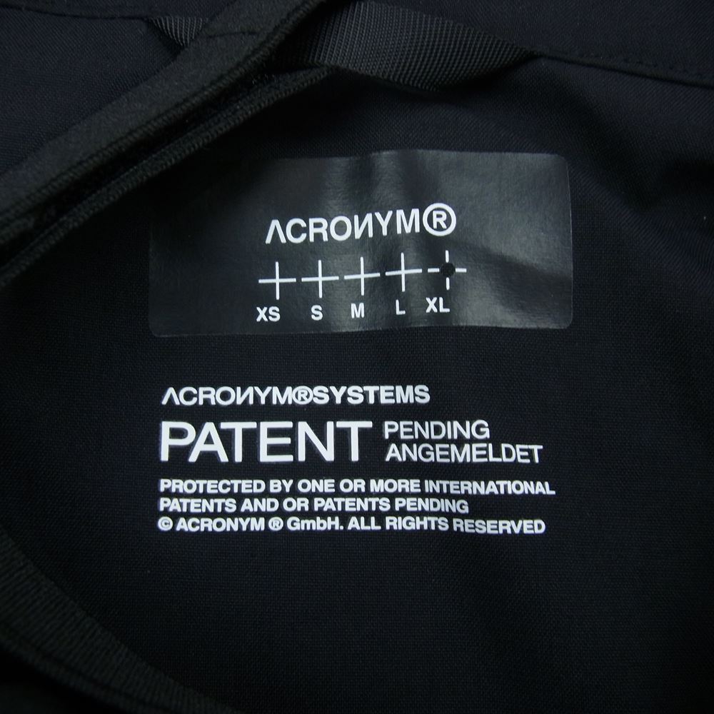 アクロニウム V68-M Nylon Strech Rider Vest ナイロン ストレッチ ライダー ベスト ブラック ブラック系 XL【新古品】【未使用】【中古】