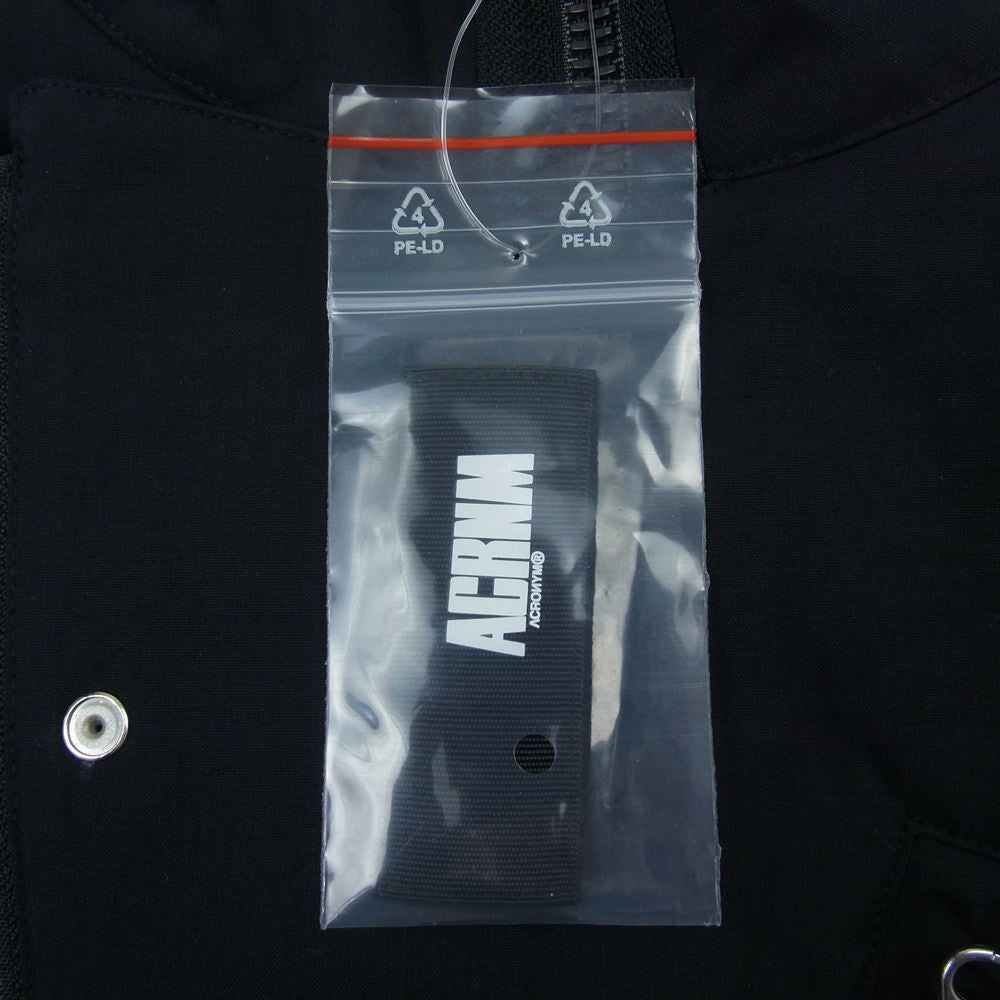 アクロニウム V68-M Nylon Strech Rider Vest ナイロン ストレッチ ライダー ベスト ブラック ブラック系 XL【新古品】【未使用】【中古】
