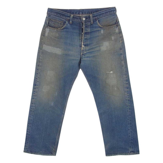 Levi's リーバイス ヴィンテージ 501 66前期 BigE 両面BigE 刻印6 オリジナル デニム パンツ ブルー系【中古】