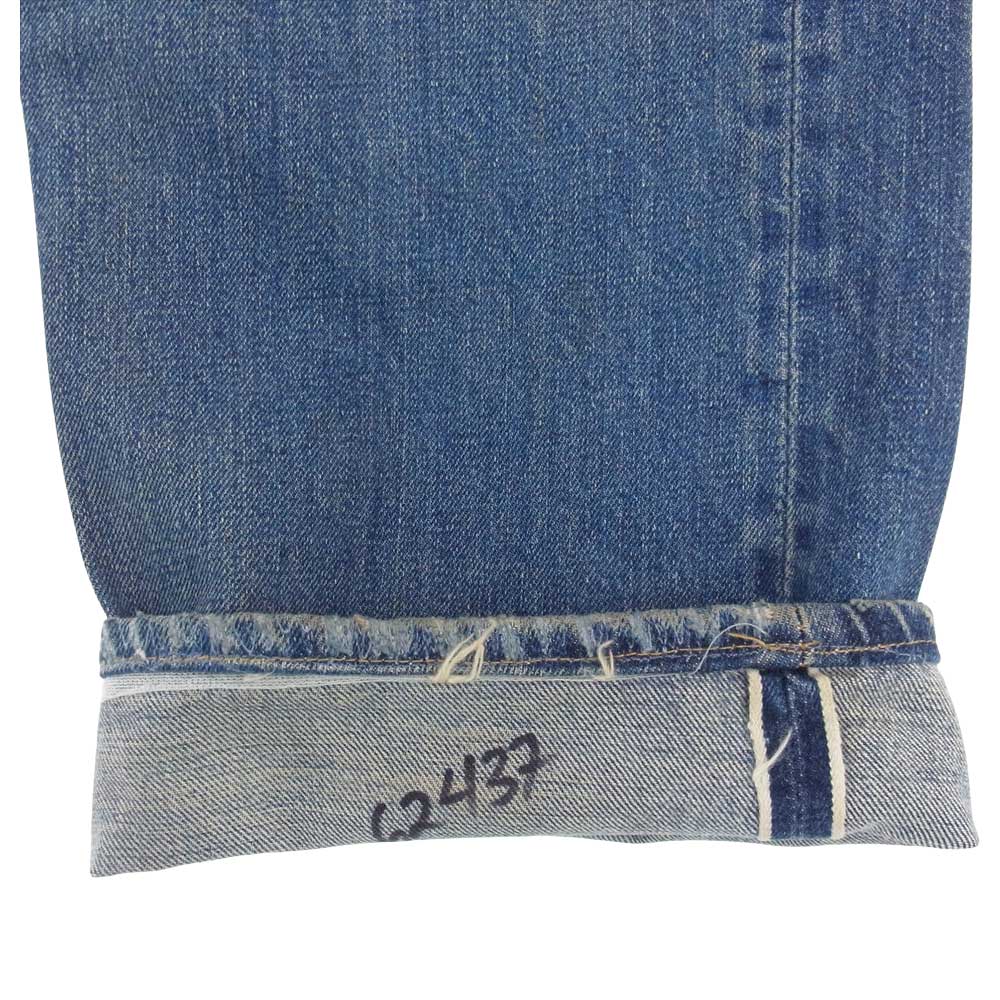 Levi's リーバイス ヴィンテージ 501 66前期 BigE 両面BigE 刻印6 オリジナル デニム パンツ ブルー系【中古】