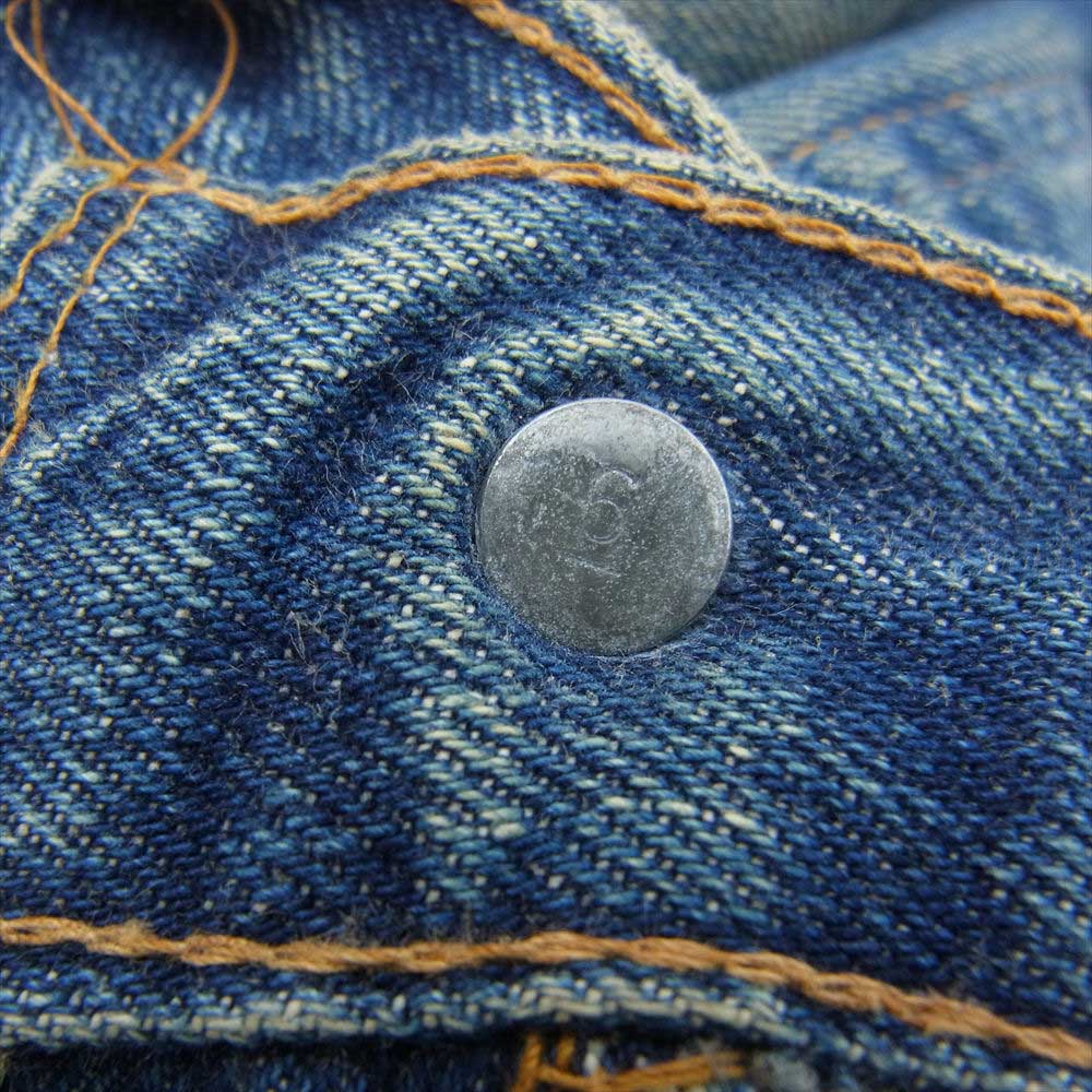 Levi's リーバイス ヴィンテージ 501 66前期 BigE 両面BigE 刻印6 オリジナル デニム パンツ ブルー系【中古】