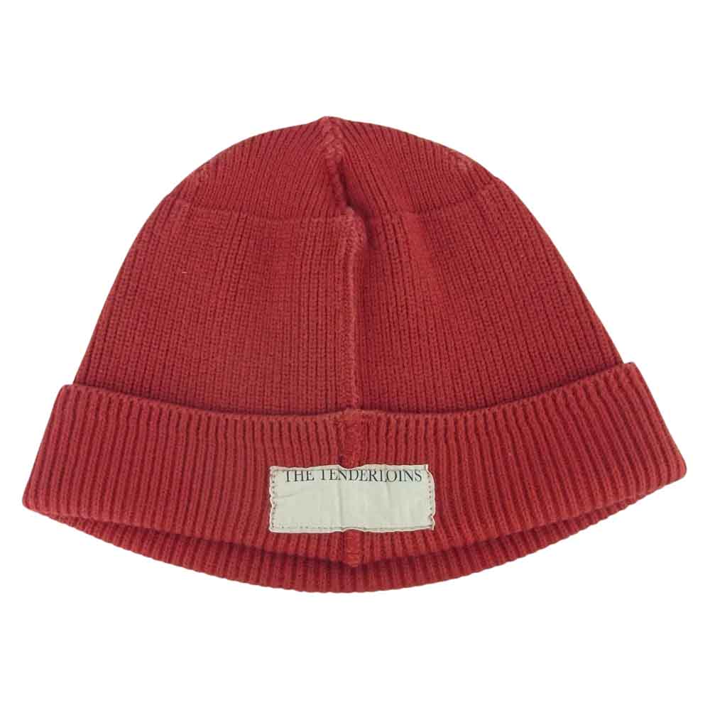 TENDERLOIN テンダーロイン T-BEANIE コットン ビーニー ニット キャップ 日本製 レッド系 ONE SIZE【中古】