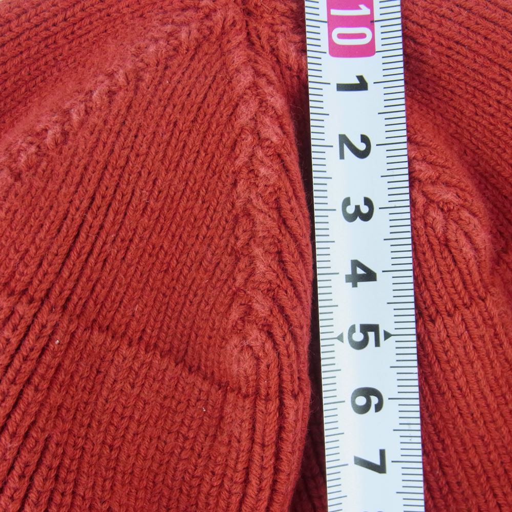 TENDERLOIN テンダーロイン T-BEANIE コットン ビーニー ニット キャップ 日本製 レッド系 ONE SIZE【中古】