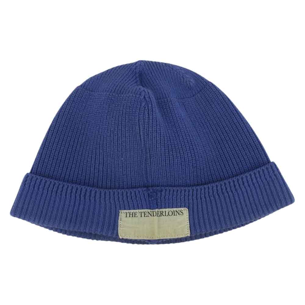 TENDERLOIN テンダーロイン T-BEANIE コットン ビーニー ニット キャップ 日本製 パープル系 ONE SIZE【中古】