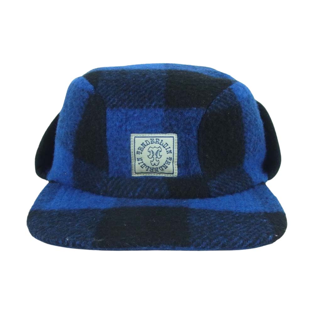 TENDERLOIN テンダーロイン バッファローチェック スノーキャップ ウインターキャップ ブルー系 ブラック系 ONE SIZE【中古】