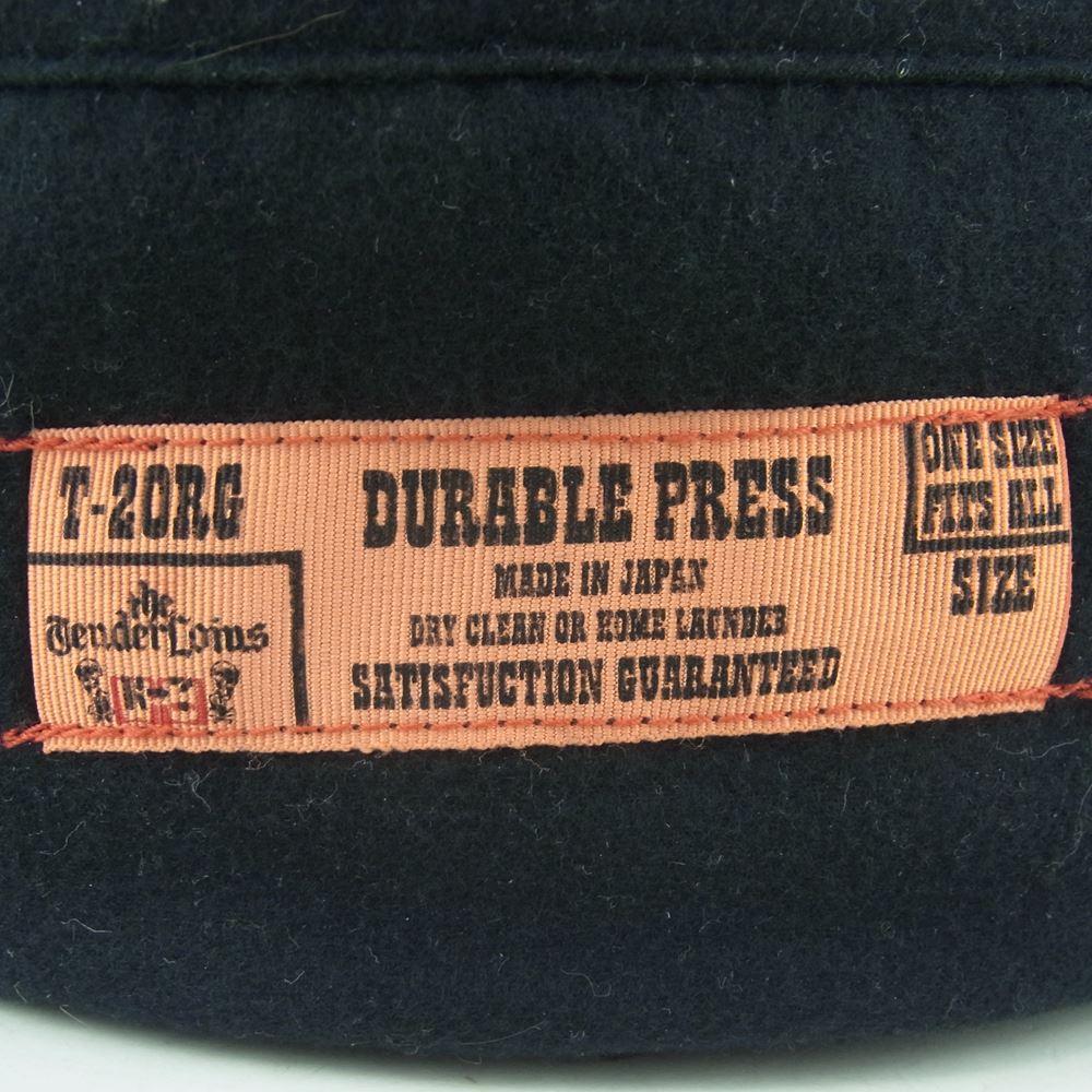 TENDERLOIN テンダーロイン バッファローチェック スノーキャップ ウインターキャップ ブルー系 ブラック系 ONE SIZE【中古】