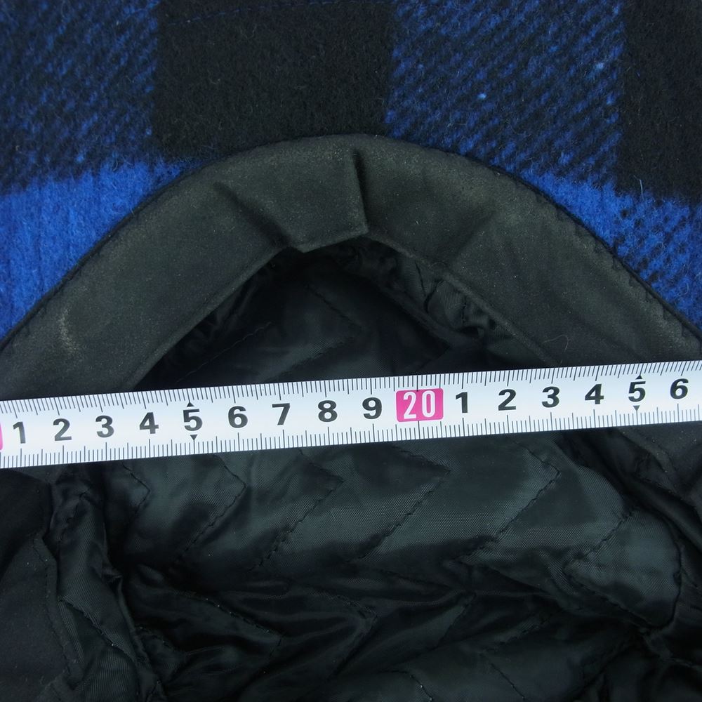 TENDERLOIN テンダーロイン バッファローチェック スノーキャップ ウインターキャップ ブルー系 ブラック系 ONE SIZE【中古】