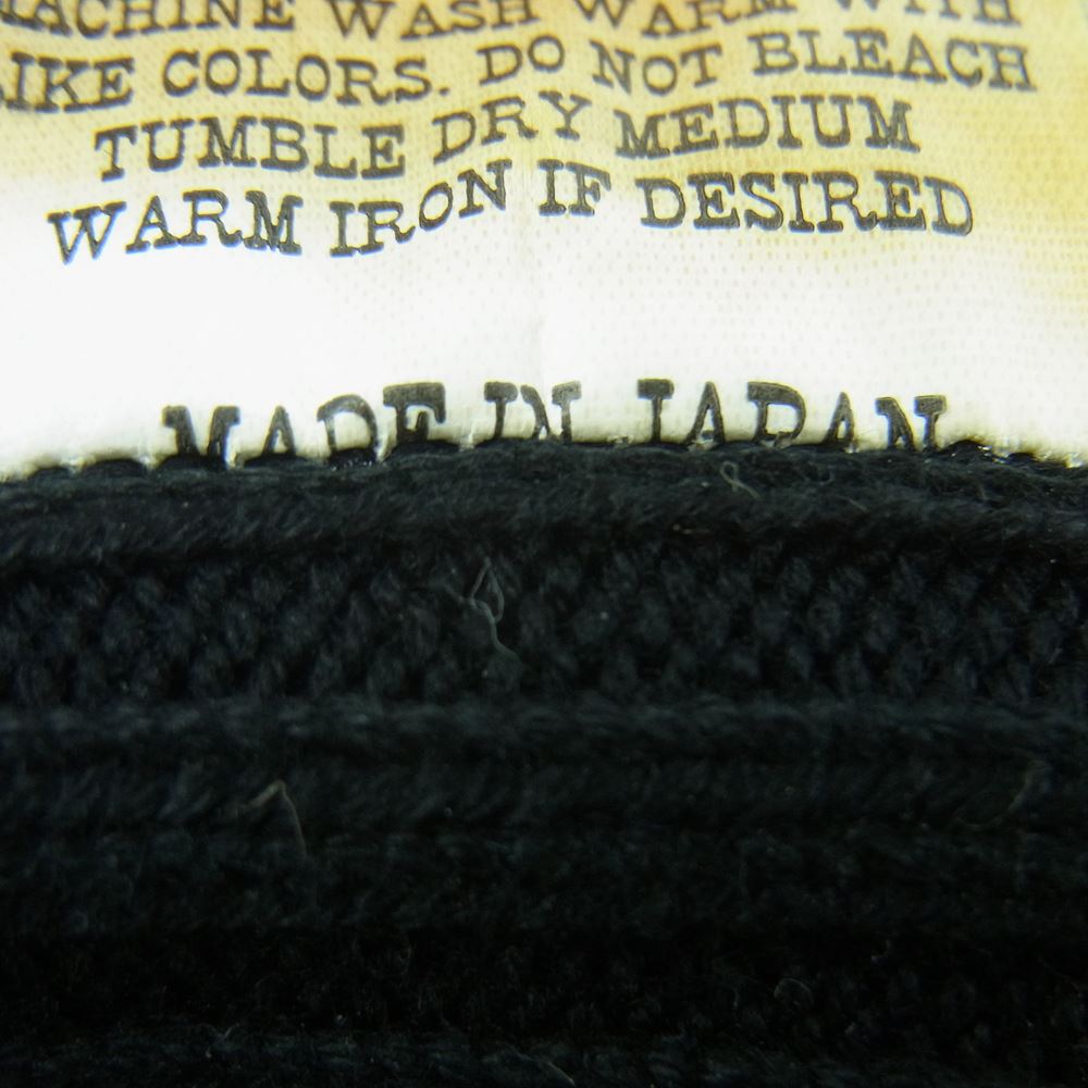TENDERLOIN テンダーロイン T-BEANIE コットン ビーニー ニット キャップ 日本製 ブラック系 ONE SIZE FITS ALL【中古】