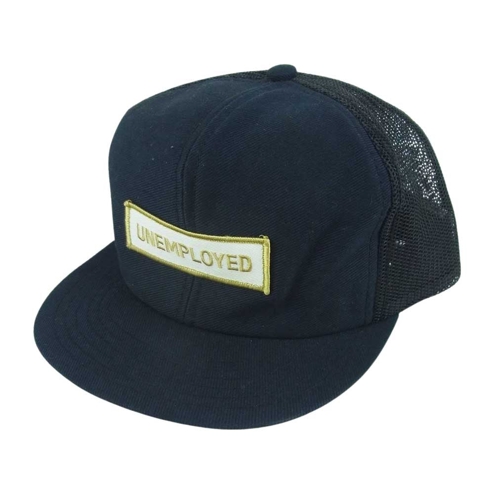 TENDERLOIN テンダーロイン T-MESH CAP UNEMPLOYED メッシュ ワッペン キャップ 帽子 ダークネイビー系 ブラック系【中古】