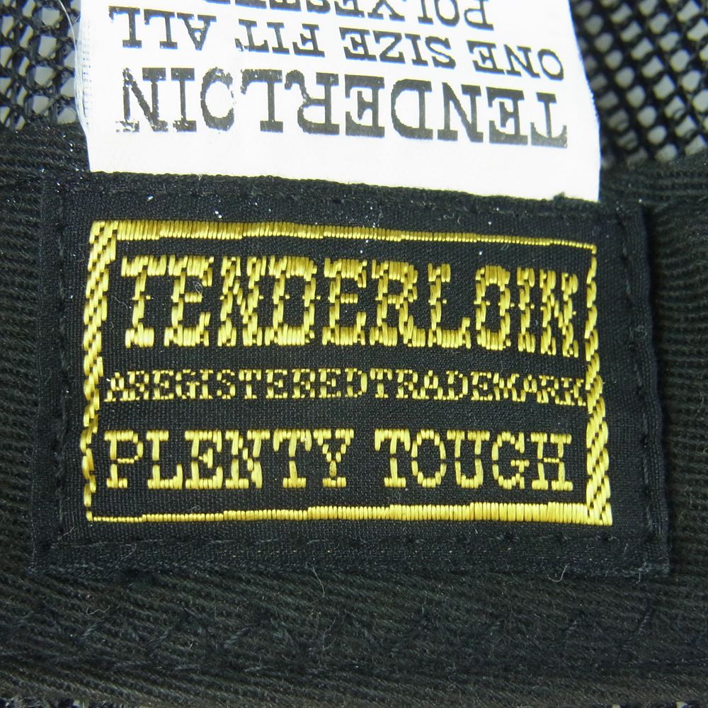 TENDERLOIN テンダーロイン T-MESH CAP UNEMPLOYED メッシュ ワッペン キャップ 帽子 ダークネイビー系 ブラック系【中古】