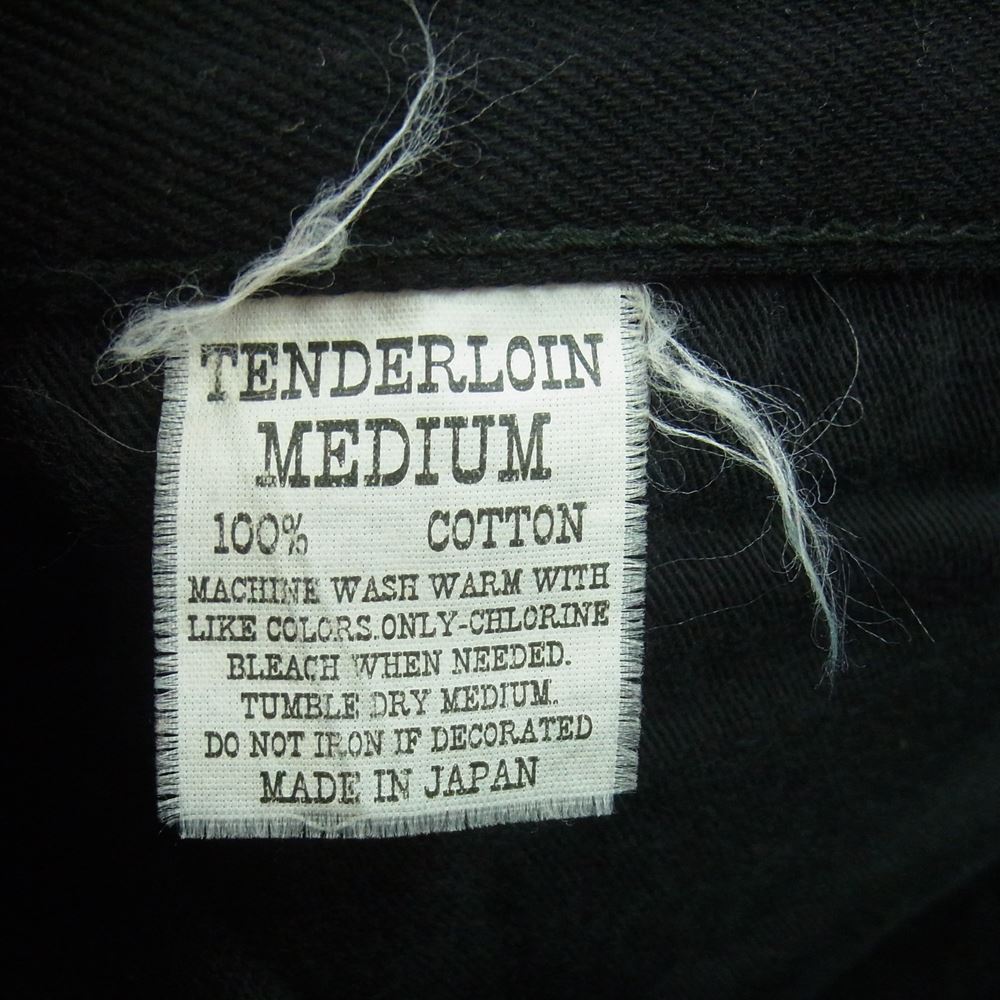 TENDERLOIN テンダーロイン T-RIDERS ブラック デニム パンツ コットン 日本製 ブラック系 M【中古】