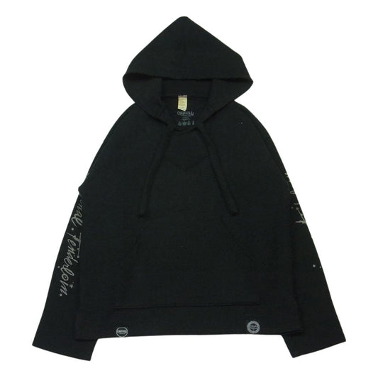 TENDERLOIN テンダーロイン 19AW T-BAJA DLR メキシカンパーカー ロゴ プリント パーカー メキシコ製 ブラック系 L【中古】