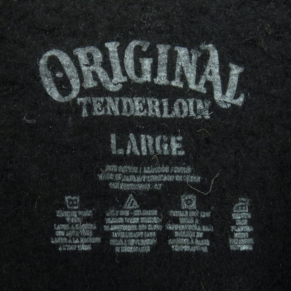 TENDERLOIN テンダーロイン 19AW T-BAJA DLR メキシカンパーカー ロゴ プリント パーカー メキシコ製 ブラック系 L【中古】