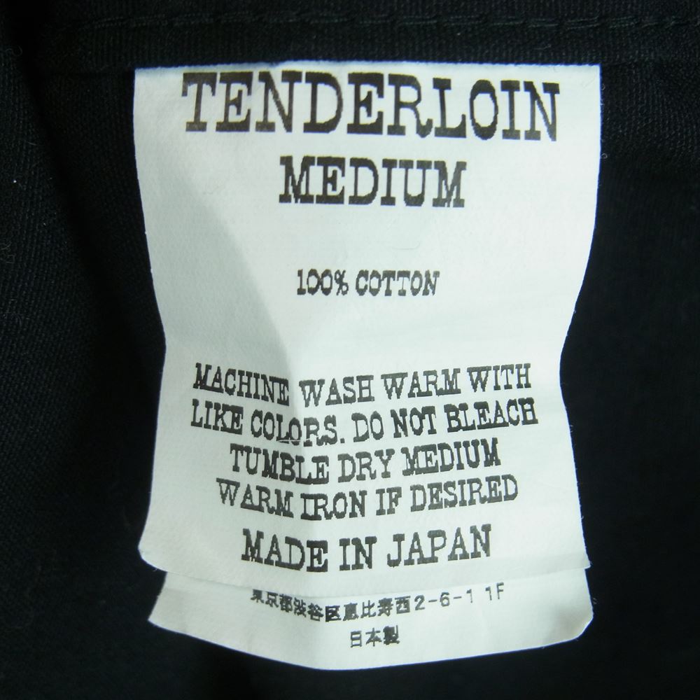 TENDERLOIN テンダーロイン 18AW ATX CREW D アブストラクト クルーネック ロゴプリント ドット プルオーバー シャツ ブラック系 ホワイト系 M【中古】