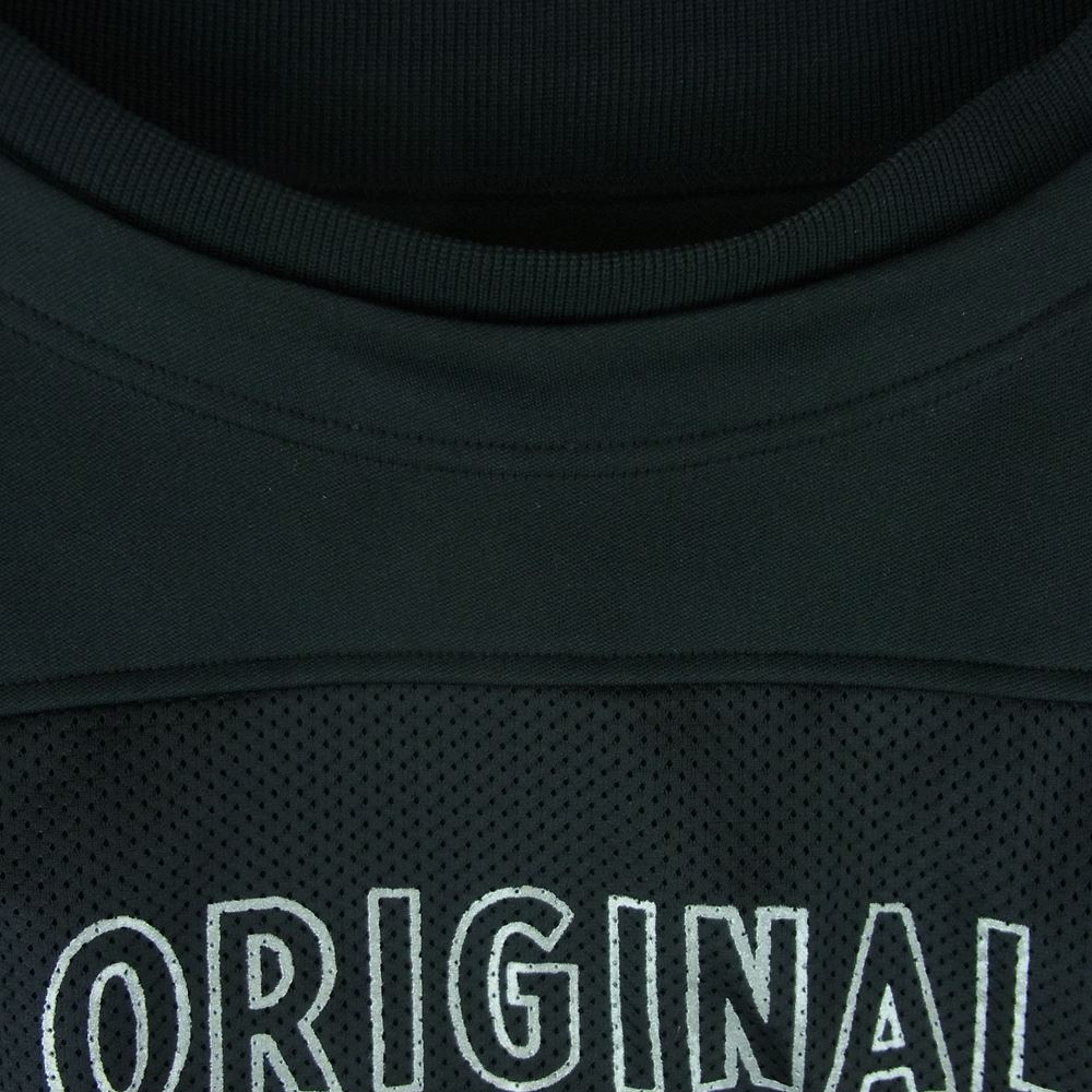 TENDERLOIN テンダーロイン 21SS NFL MESH JERSEY OG メッシュ ジャージー フットボール Tシャツ スウェット ブラック系 L【中古】