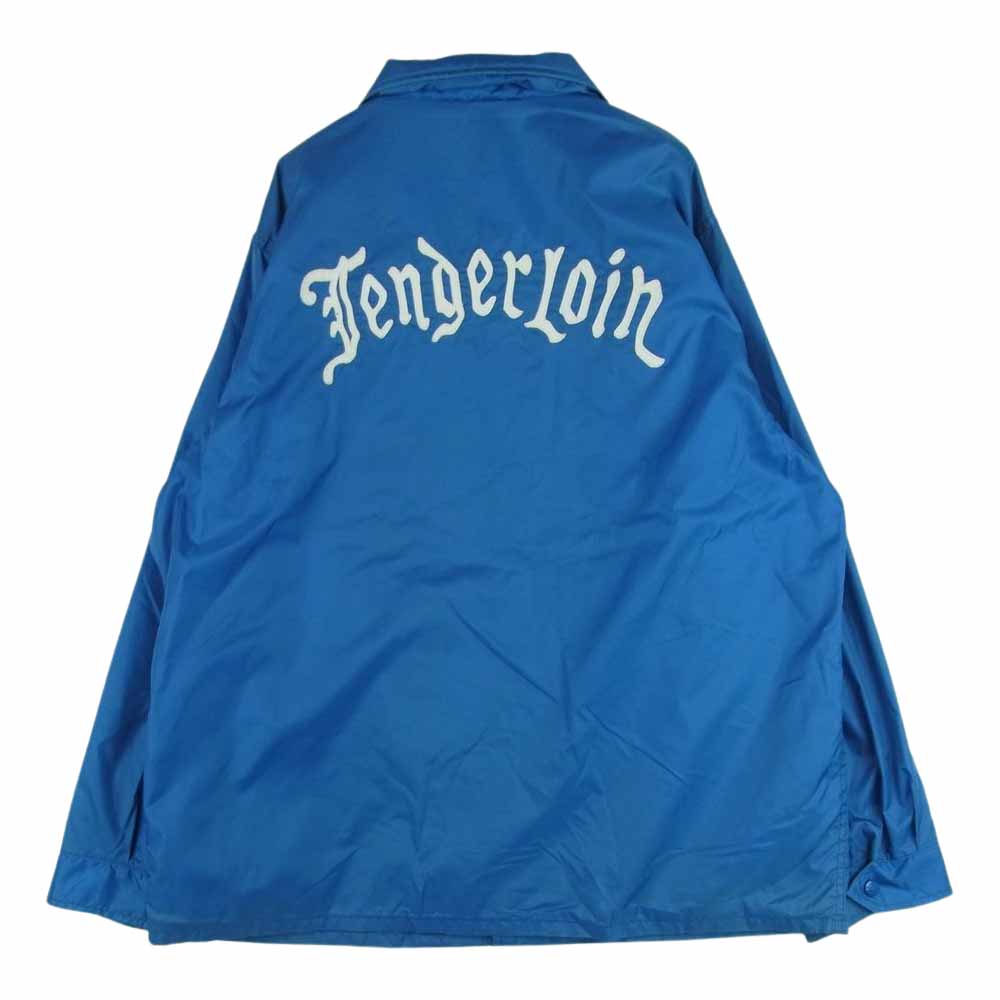TENDERLOIN テンダーロイン T-NYLON COACH JKT コーチ ワッペン ナイロン ジャケット 日本製 ライトブルー系 M【中古】