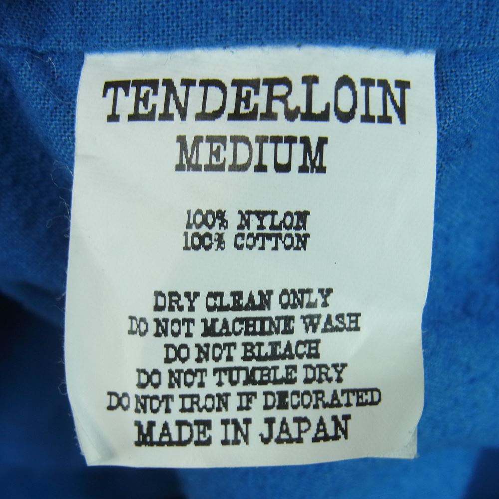 TENDERLOIN テンダーロイン T-NYLON COACH JKT コーチ ワッペン ナイロン ジャケット 日本製 ライトブルー系 M【中古】