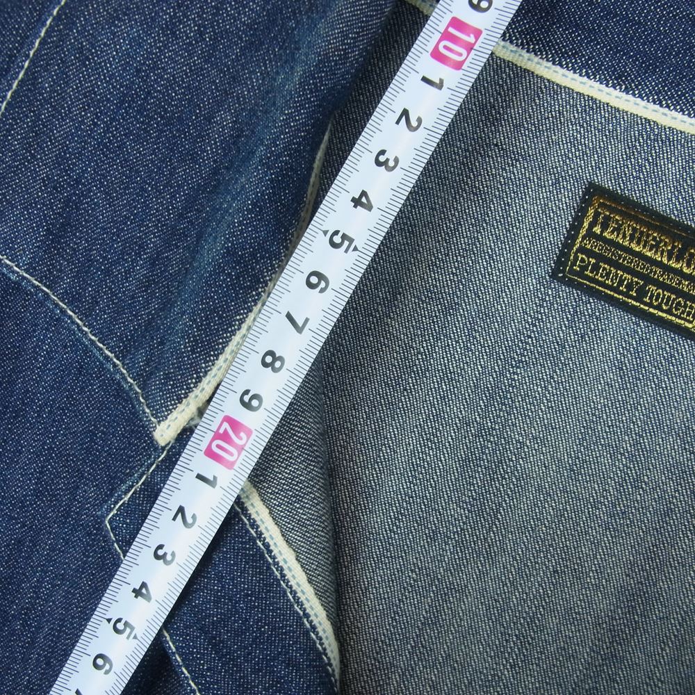 TENDERLOIN テンダーロイン ロゴワッペン デニム カバーオール ジャケット コットン 日本製 インディゴブルー系 L【中古】