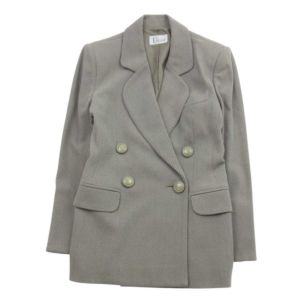 Dior ディオール NE2FX701J Mademoiselle マドモアゼル suit jacket skirt スーツ ジャケット スカート セットアップ ライトブラウン系 M【中古】