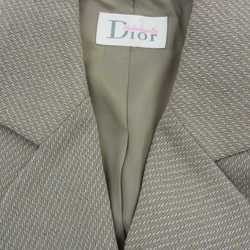 Dior ディオール NE2FX701J Mademoiselle マドモアゼル suit jacket skirt スーツ ジャケット スカート セットアップ ライトブラウン系 M【中古】