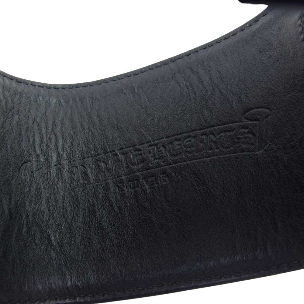 CHROME HEARTS クロムハーツ（原本無） ダブル R&R レザー ブレスレット ブラック系【中古】