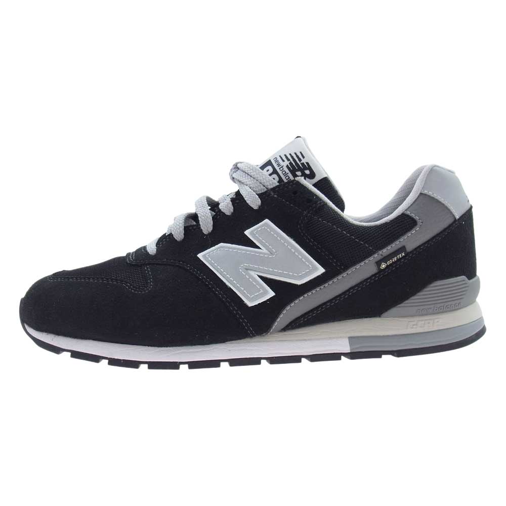 NEW BALANCE ニューバランス CM996XB2 ゴアテックス スエード ローカット スニーカー ブラック ブラック系 29cm【中古】