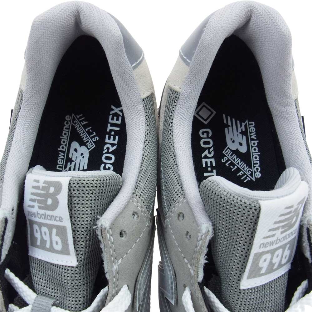 NEW BALANCE ニューバランス CM996XA2 ゴアテックス スエード ローカット スニーカー グレー グレー系 28.5cm【極上美品】【中古】