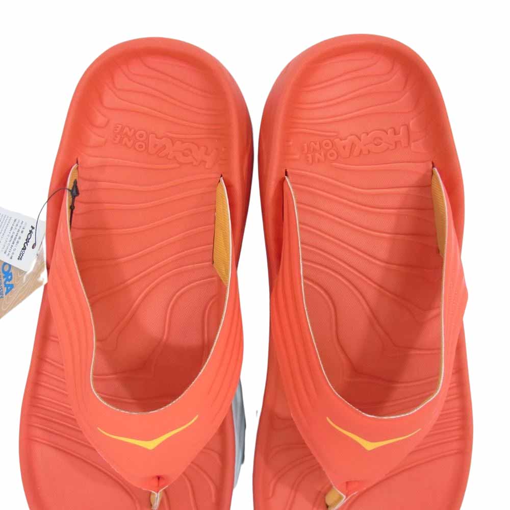 ホカ オネオネ ORA RECOVERY FLIP オラ リカバリー フリップ サンダル レッド系 26.0cm【極上美品】【中古】