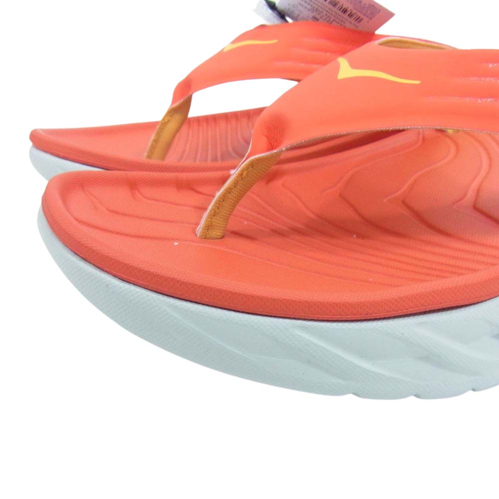 ホカ オネオネ 1099675-FAYW ORA RECOVERY FLIP オラ リカバリー フリップ サンダル レッド系 25.0cm【極上美品】【中古】