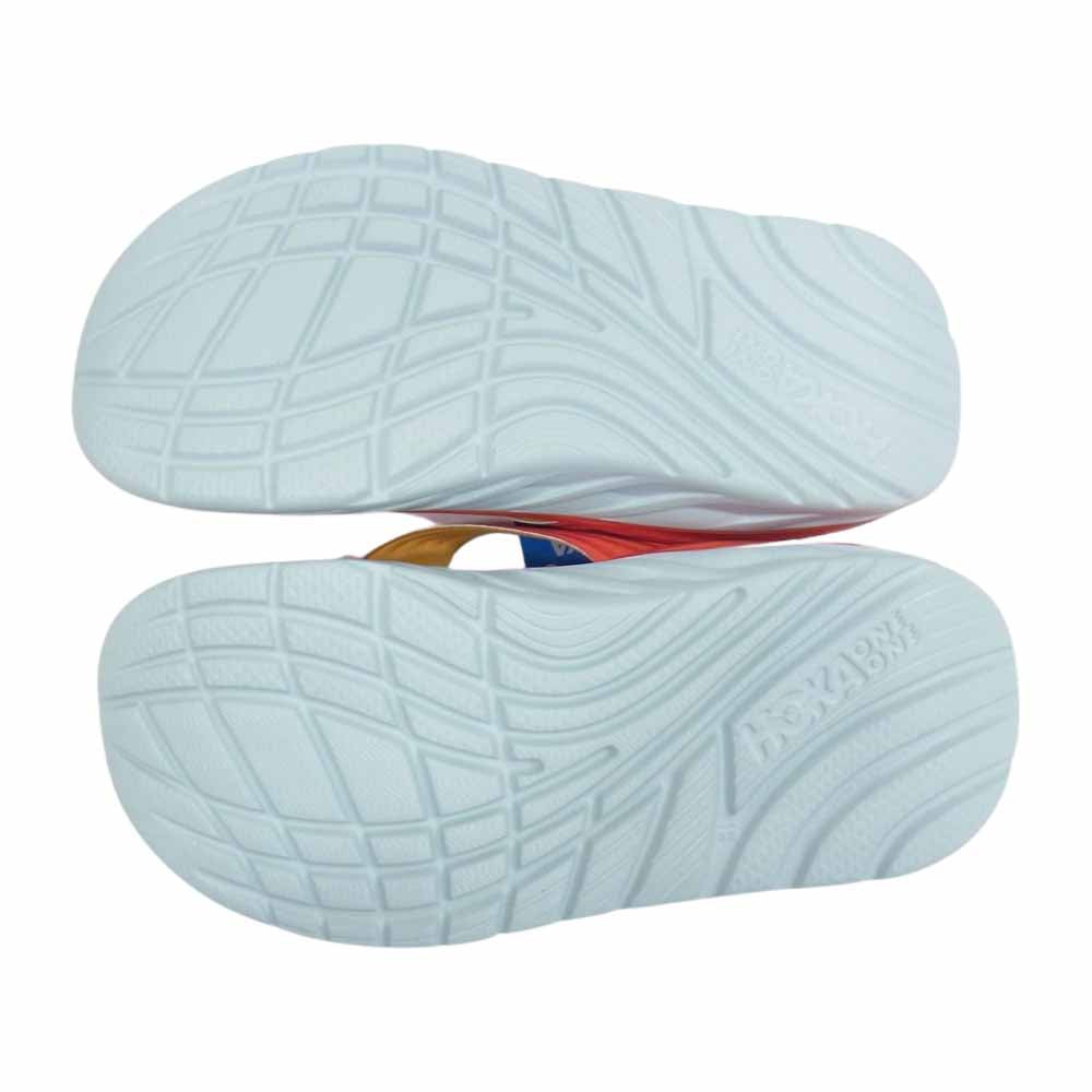 ホカ オネオネ 1099675-FAYW ORA RECOVERY FLIP オラ リカバリー フリップ サンダル レッド系 25.0cm【極上美品】【中古】