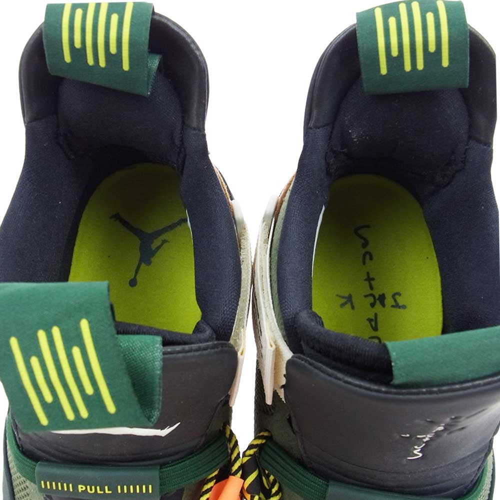 NIKE ナイキ CD5965-300 × TRAVIS SCOTT トラヴィススコット AIR JORDAN XXXIII NRG エア ジョーダン 33 スニーカー カーキ系 26cm【新古品】【未使用】【中古】