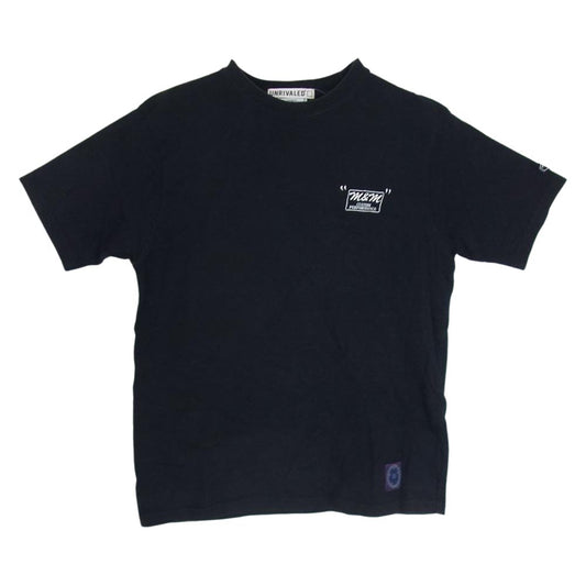 エムアンドエム × UNRIVALED アンライバルド プリント 半袖 Tシャツ ブラック系 M【中古】