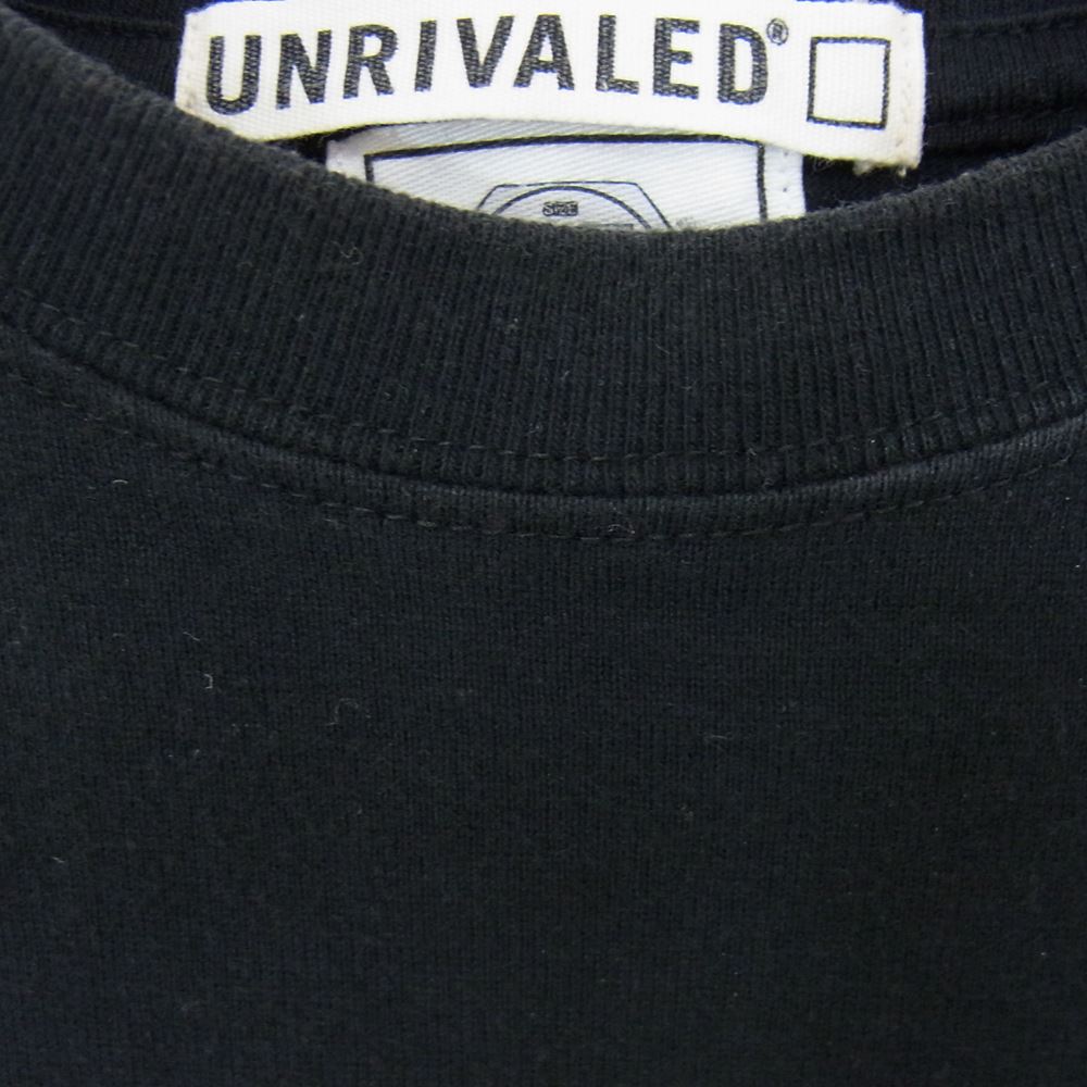 エムアンドエム × UNRIVALED アンライバルド プリント 半袖 Tシャツ ブラック系 M【中古】