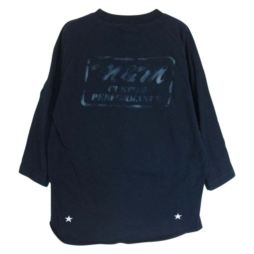 エムアンドエム ロゴ スター バックプリント 半袖 Tシャツ ブラック系 M【中古】