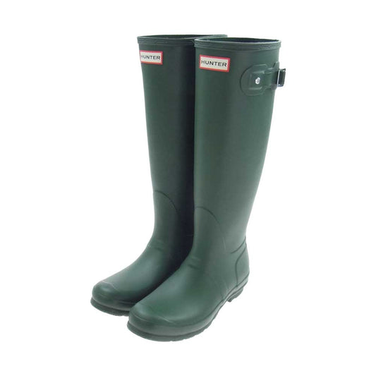 HUNTER ハンター ORIGINAL TALL オリジナル トール ロング レイン ブーツ グリーン系 UK6【中古】