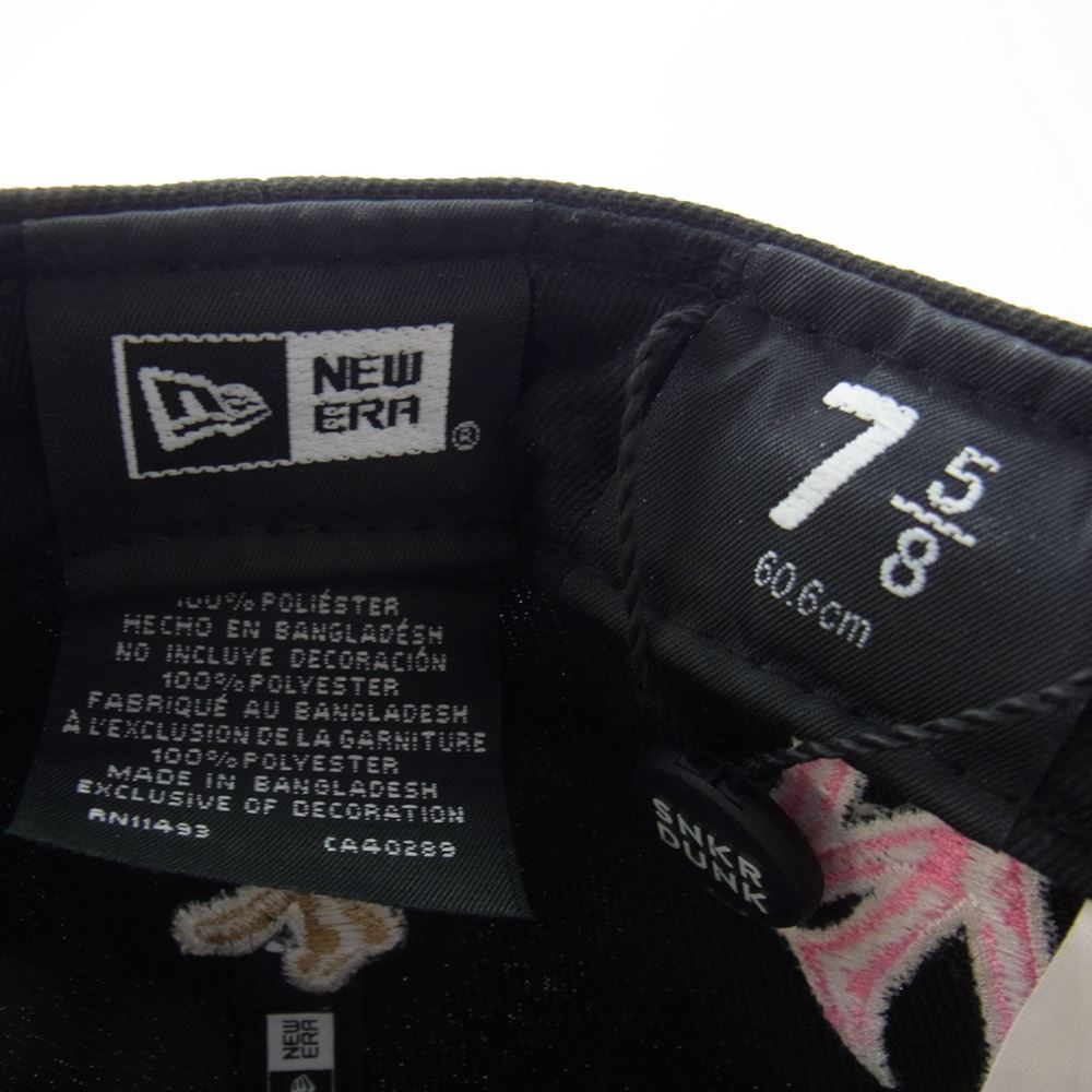 Supreme シュプリーム 22AW × New York Yankees New Era ニューエラ Kanji 漢字 ロゴ キャップ ブラック系 7.5/8【中古】