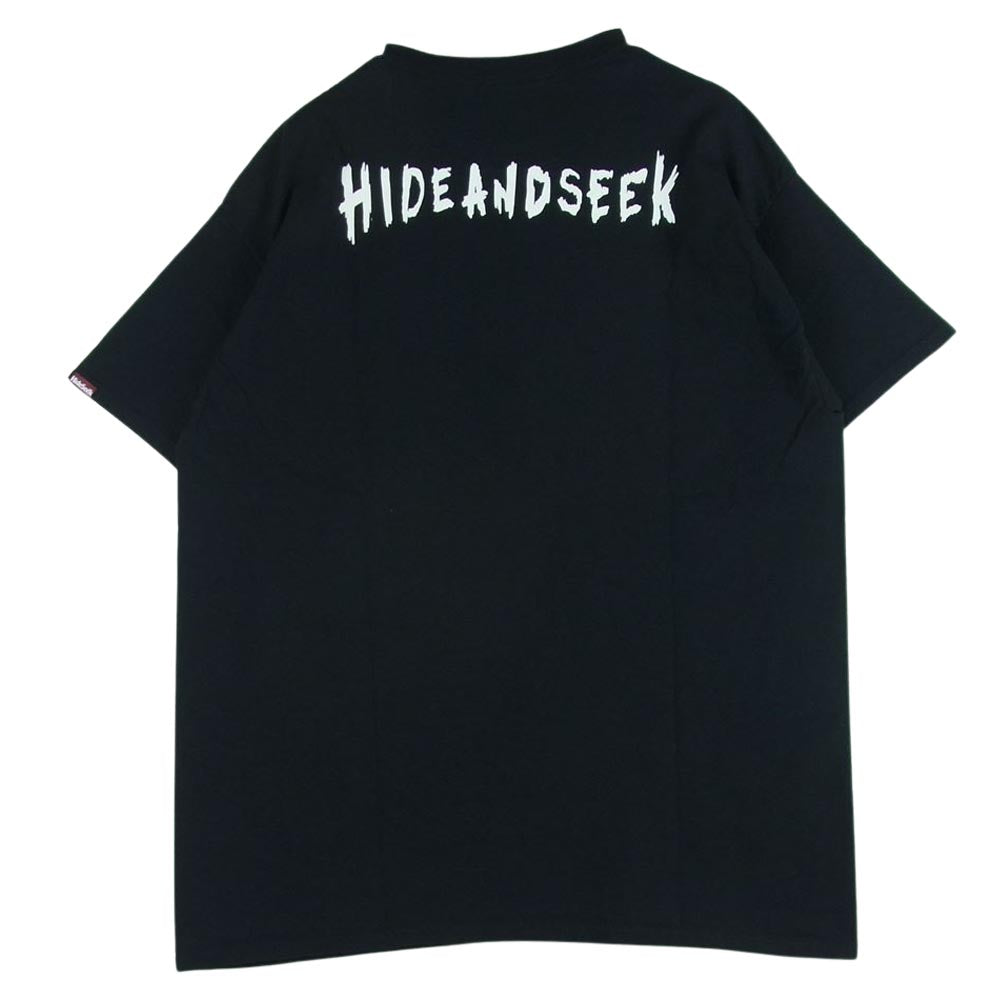 HideandSeek ハイドアンドシーク EAGLE S/S TEE イーグル プリント 半袖 Tシャツ ブラック系 L【新古品】【未使用】【中古】