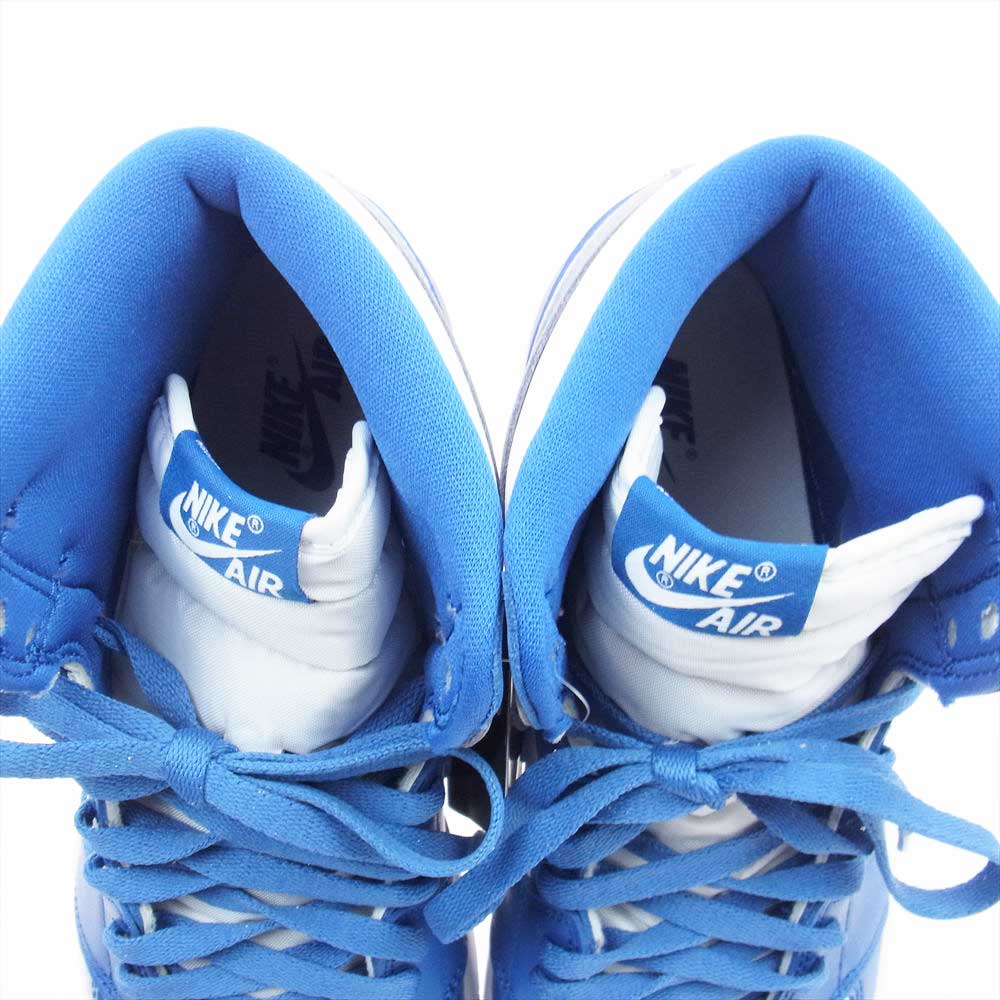 NIKE AIR JORDAN ナイキ ジョーダン DZ5485-410 AIR JORDAN 1 RETRO HIGH OG TRUE BLUE エアジョーダン1 レトロハイオージー トゥルーブルー ハイカット スニーカー ブルー系 ホワイト系 28.0cm【新古品】【未使用】【中古】