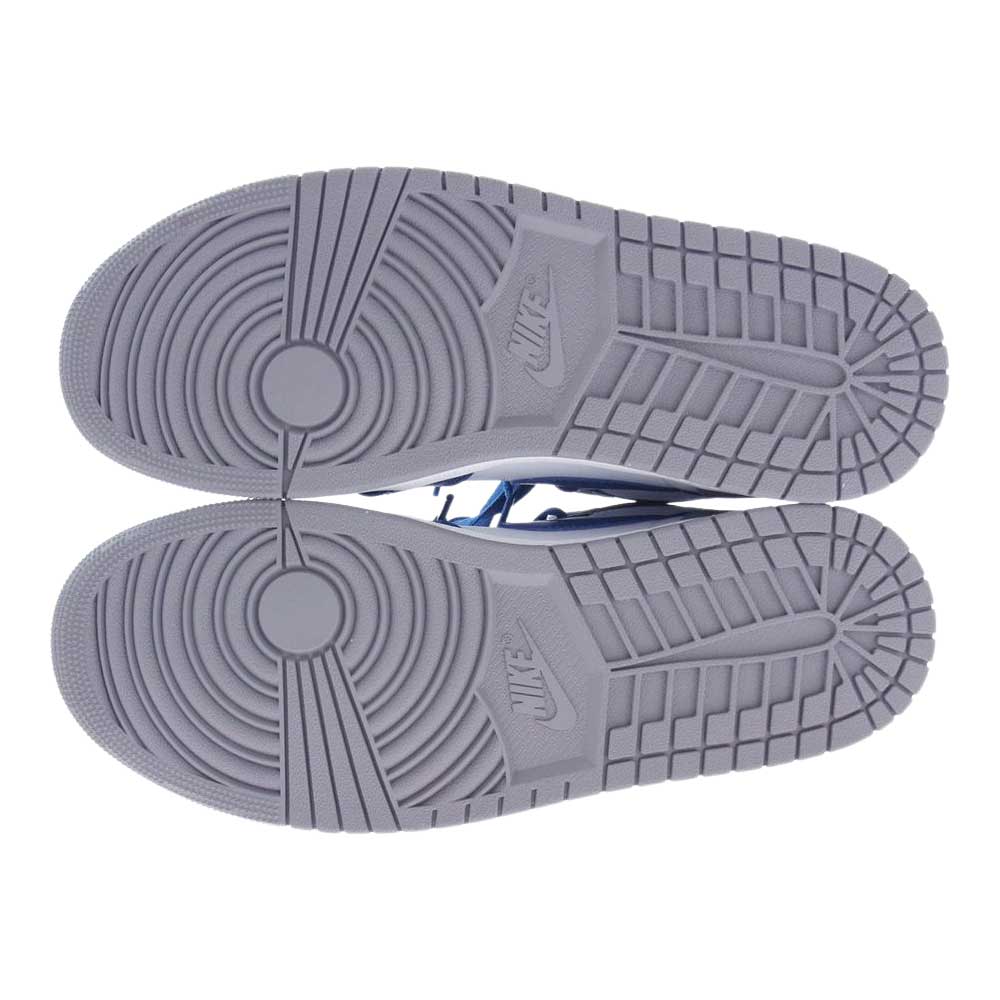 NIKE AIR JORDAN ナイキ ジョーダン DZ5485-410 AIR JORDAN 1 RETRO HIGH OG TRUE BLUE エアジョーダン1 レトロハイオージー トゥルーブルー ハイカット スニーカー ブルー系 ホワイト系 28.0cm【新古品】【未使用】【中古】