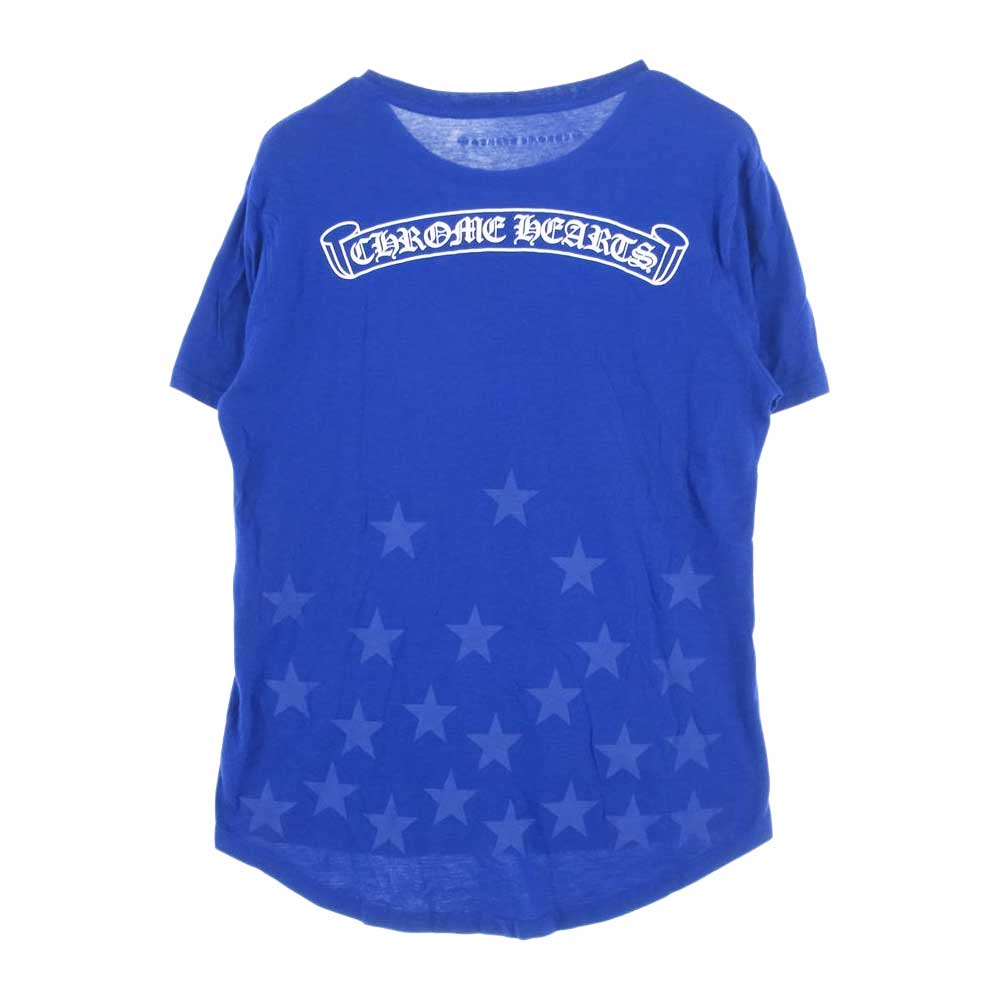 CHROME HEARTS クロムハーツ（原本無） スタープリント 半袖 Tシャツ ブルー系 M【中古】
