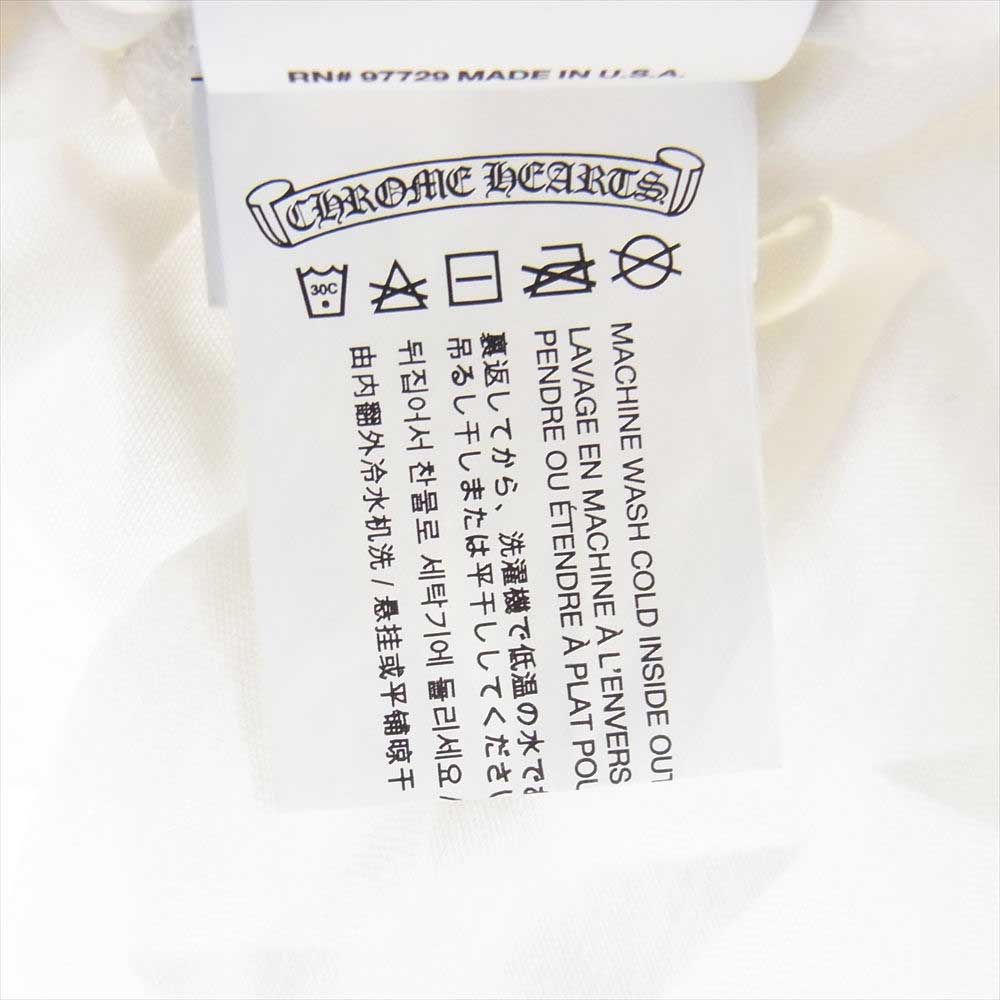 CHROME HEARTS クロムハーツ（原本無） スタープリント 7分丈 ラグラン カットソー ホワイト系 ブルー系 M【中古】