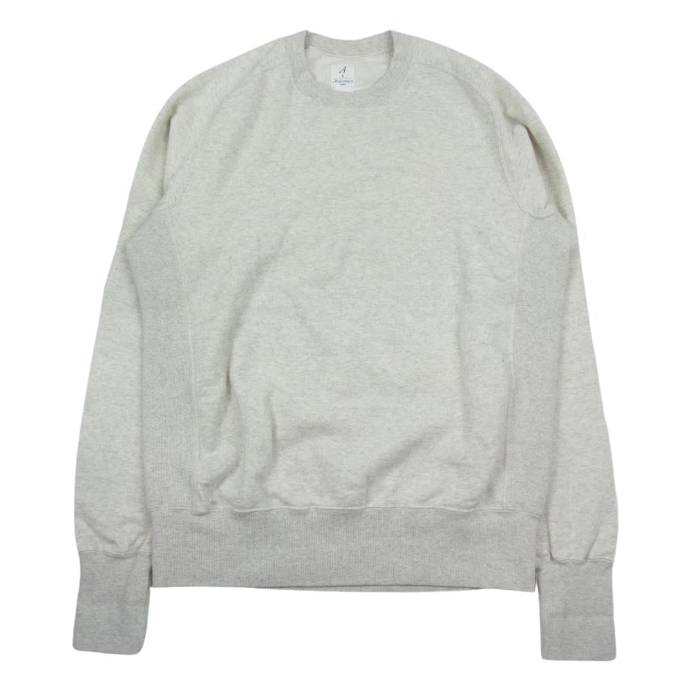 ANATOMICA アナトミカ 530-542-17 SWEAT SHIRTS CREW NECK クルーネック スウェット グレー グレー系 オフホワイト系 M【中古】