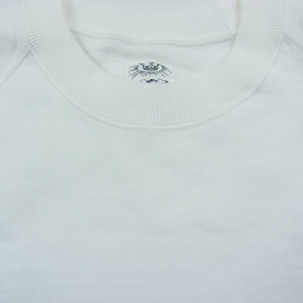 ANATOMICA アナトミカ 22SS  530-571-04 SWEAT RAGLAN CREW NECK OFF WHITE ラグランスリーブ スウェット  ホワイト系 M【新古品】【未使用】【中古】