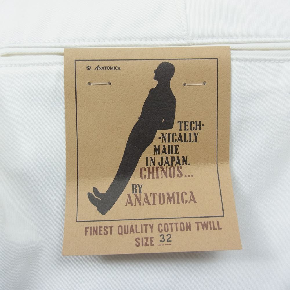 ANATOMICA アナトミカ 530-000-04 CHINO2 チノ パンツ ホワイト系 32【新古品】【未使用】【中古】