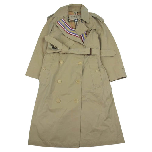 BURBERRY バーバリー 国内正規品 マルチストライプライン トレンチコート ベージュ系 UK8【中古】