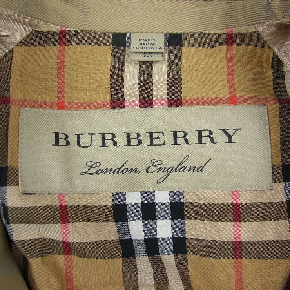 BURBERRY バーバリー 国内正規品 マルチストライプライン トレンチコート ベージュ系 UK8【中古】