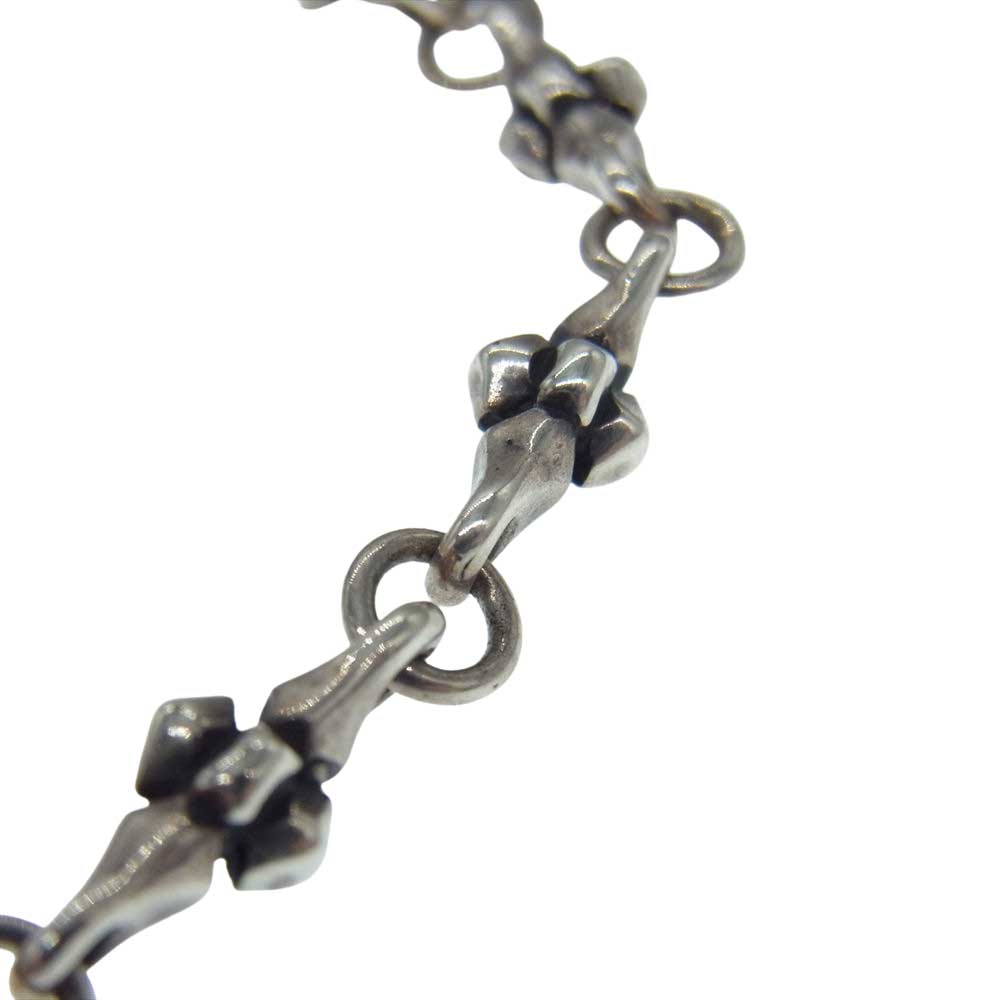 BILL WALL LEATHER ビルウォールレザー SMALL CROSS LINKS ANCHOR BRACELET スモールクロスリンク アンカーチャーム ブレスレット シルバー系【中古】