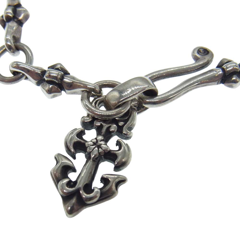 BILL WALL LEATHER ビルウォールレザー SMALL CROSS LINKS ANCHOR BRACELET スモールクロスリンク アンカーチャーム ブレスレット シルバー系【中古】