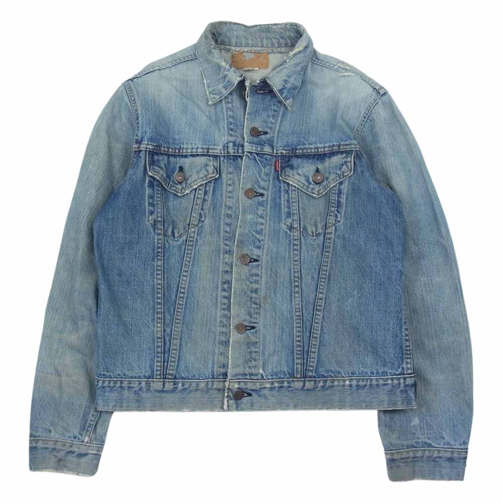 Levi's リーバイス 70s 70505 small e 刻印52 スモールE ケアタグ デニム トラッカー ジャケット インディゴブルー系【中古】